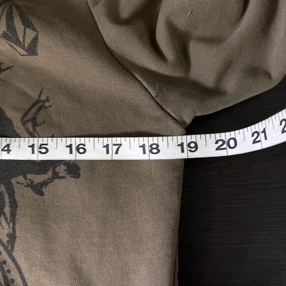 Volcom Jacket Womens Medium Faux Fur Lined Zip Up Hoodie Y2K Skater Punk 2000s - Picture 12 of 14